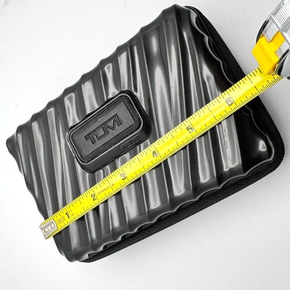 Tumi For Delta Mini Zip Travel Toiletries Amenity Hardcase Black Empty Case Only - Picture 2 of 7